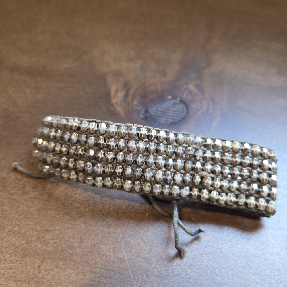 Elegant Silver Beaded Bracelet
